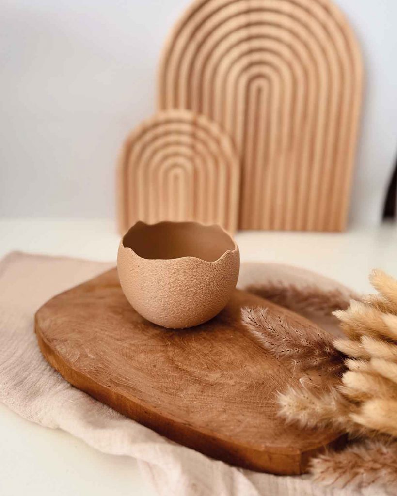 3D-gedruckte Eierschale für Deko und Osternester