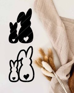 Plotterdatei - Ostern "Süße Hasen"