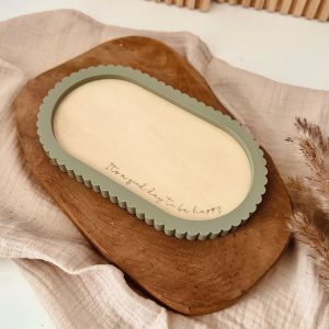 3D-Druckdatei/Laserdatei – Tablett mit Holzeinlage