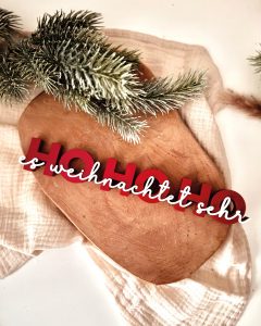 3D-Druckdatei - STL & 3MF "Ho Ho Ho" Schriftzug