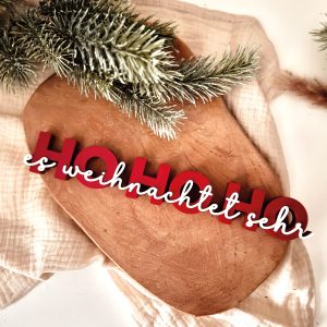 3D-Druckdatei - STL & 3MF "Ho Ho Ho" Schriftzug