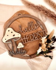 Laserdatei – Türkranz "Hallo Herbst"