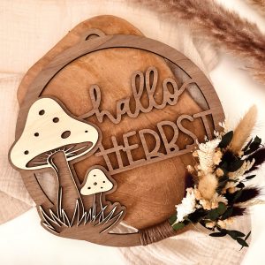 Laserdatei – Türkranz "Hallo Herbst"