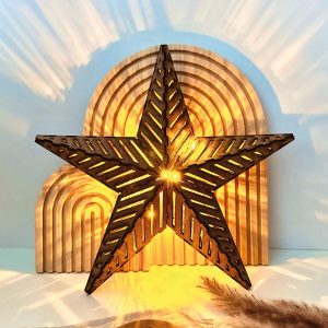 Laserdatei – Weihnachtssterne "für Lichterketten" - 30cm & 55cm