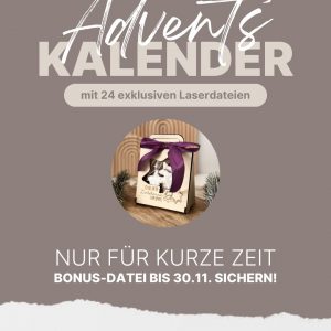 Digitaler Adventskalender 2025: Laserdateien