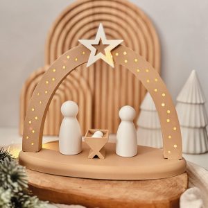 3D-Druckdatei - STL & 3MF "Krippe / Lichterbogen"