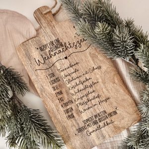 Laserdatei Gravur SVG – „Weihnachten Rezept“