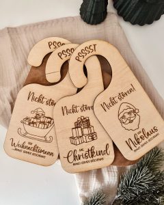 Laserdatei SVG – Türschilder Weihnachten „Nicht stören“
