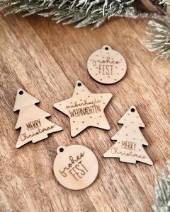 Laserdatei SVG – „Geschenkanhänger Weihnachten“