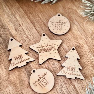 Laserdatei SVG – „Geschenkanhänger Weihnachten“