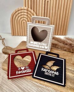 3D-Druckdatei STL&3MF - Geschenktasche Karnevalsliebe