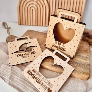 Laserdatei SVG - Geschenktasche Karnevalsliebe