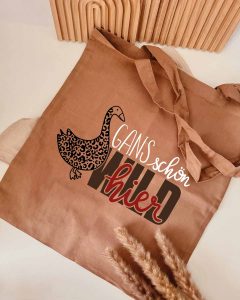 Plotterdatei SVG - GANS schön wild hier