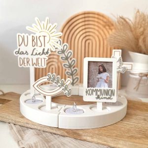 3D-Druckdatei STL & 3MF - Tischring - Kirchenfeste: Taufe, Kommunion, Firmung & Konfirmation
