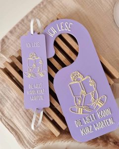 3D-Druckdatei STL & 3MF - "Ich lese. Die Welt kann kurz warten."