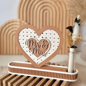 3D-Druckdatei Geldgeschenk zur Hochzeit - Aufsteller Mr & Mrs