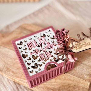 3D-Druckdatei STL&3MF - Geschenkbox 92x92mm "nur Liebe drin"
