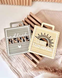 3D-Druckdatei STL&3MF - Geschenktasche Rente