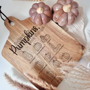 2 in 1: Laserdatei / Plotterdatei SVG – Herbst „Collect pumpkins, not things"