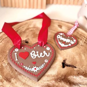 3D-Druckdatei STL & 3MF - Lebkuchenherz  | Oktoberfest Anhänger mit Sprüchen