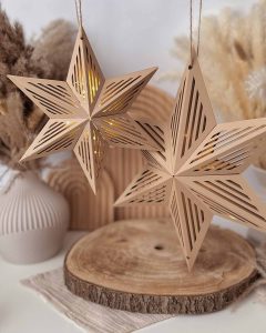 3D-Druckdatei STL & 3MF - Weihnachtssterne zum Zusammenstecken