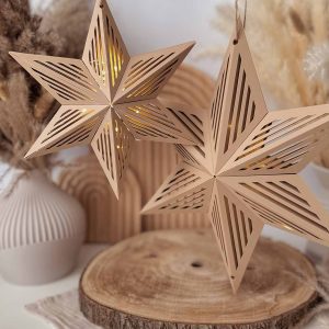 3D-Druckdatei STL & 3MF - Weihnachtssterne zum Zusammenstecken