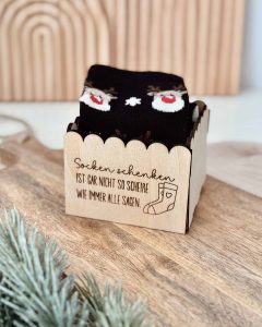 Laserdatei - SVG - Socken Geschenkverpackung